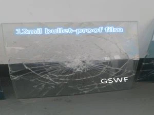 Berkualiti tinggi 12mil Bullet-Proof Keselamatan Dan Keselamatan Window Window